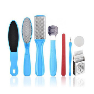 Custom 8/10/20/21 Pcs Pedicure Set Foot Care Callus Removal Kit With Nail Clippers Clear PP Box Set