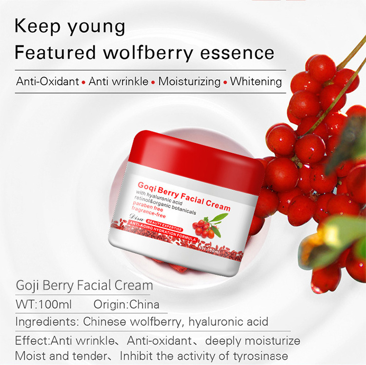 Private Label Goqi Berry Facial Cream Skin Care Moisturizer Face Cream