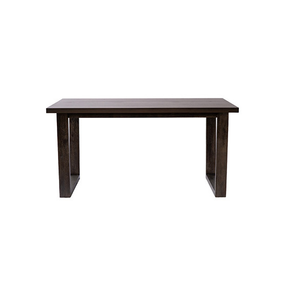 Modern Koul Dining Table M u j i Style with  Solid Rubber Wood Leg Designed with Rectangular Wooden Frames