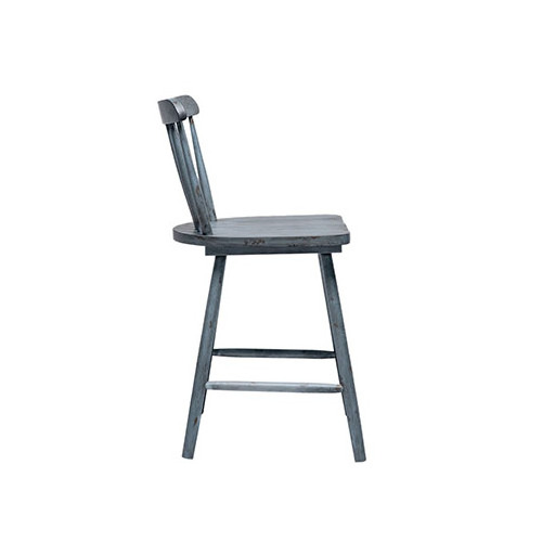 Modern High Chair Windsor Bar Stool Wholesales Supplier Corinthian with Solid Rubber Wood Seat Bar Furniture