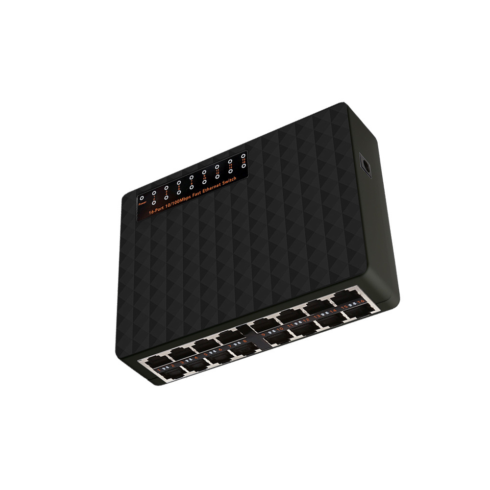 16 Port 10M/100Mbps free configuration 16 Port network switch