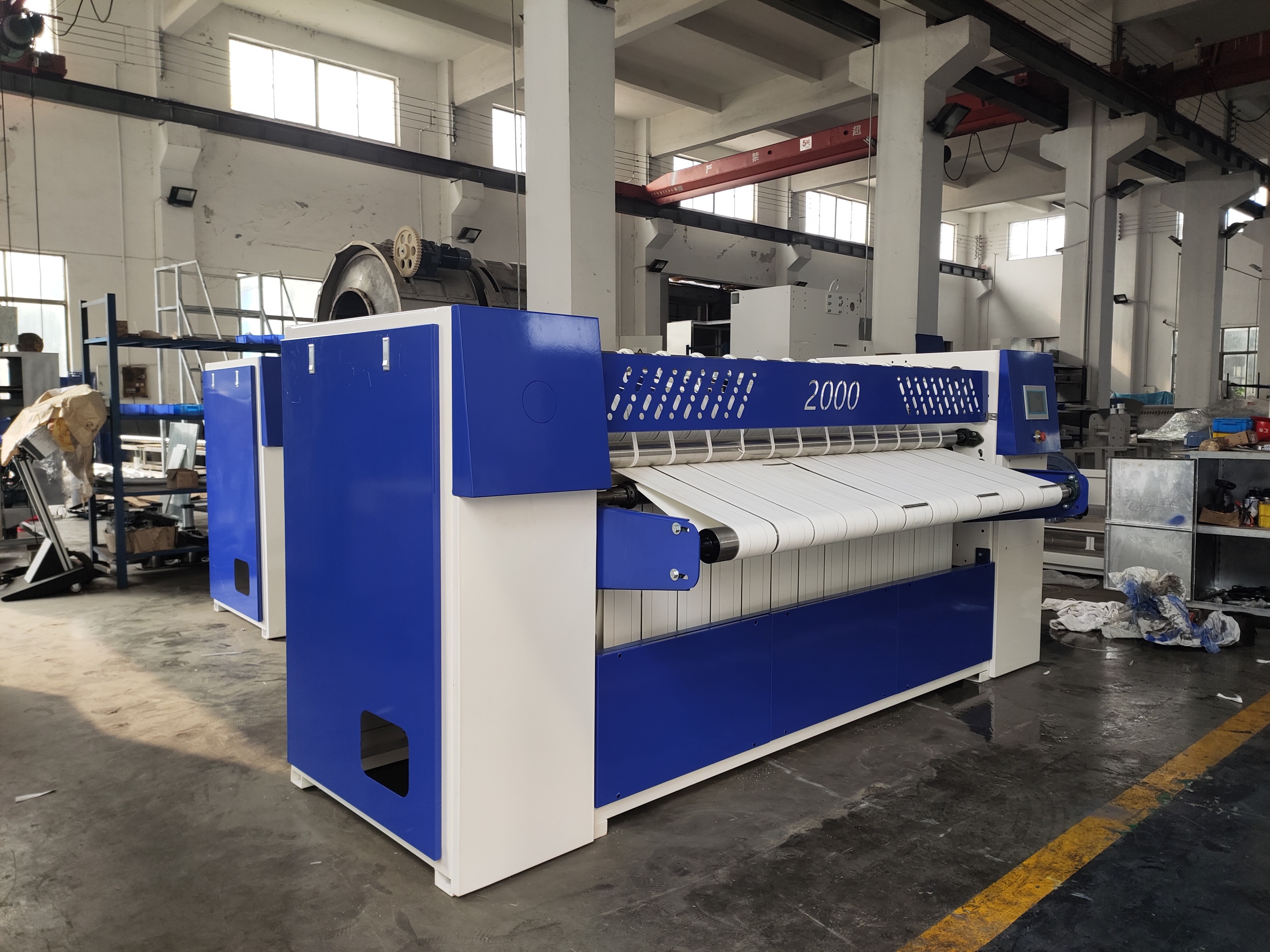 Hoop drying machine laundry roller ironing machine bed sheets ironing folding machine heat dryer tunnel washer laundry