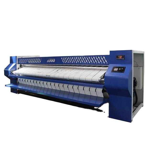 HOOP flat ironing folding machinery linen ironing 1800mm front in front out steam electric ironer washing machine