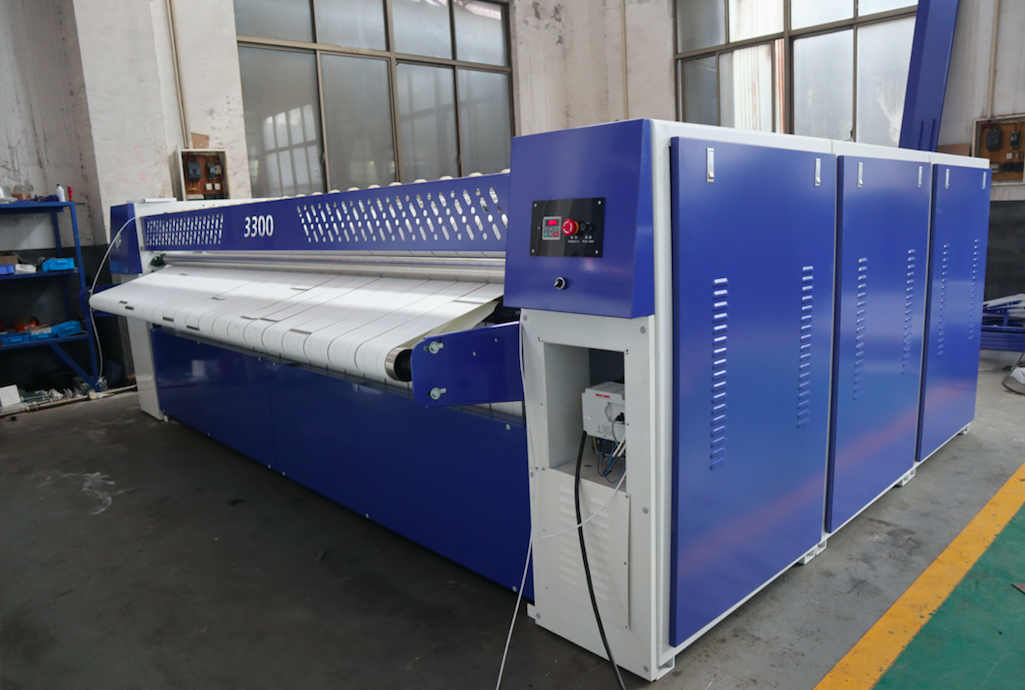 HOOP flat ironing folding machinery steam iron machine for laundromat carpet machine wash centrifuga industrial drying line