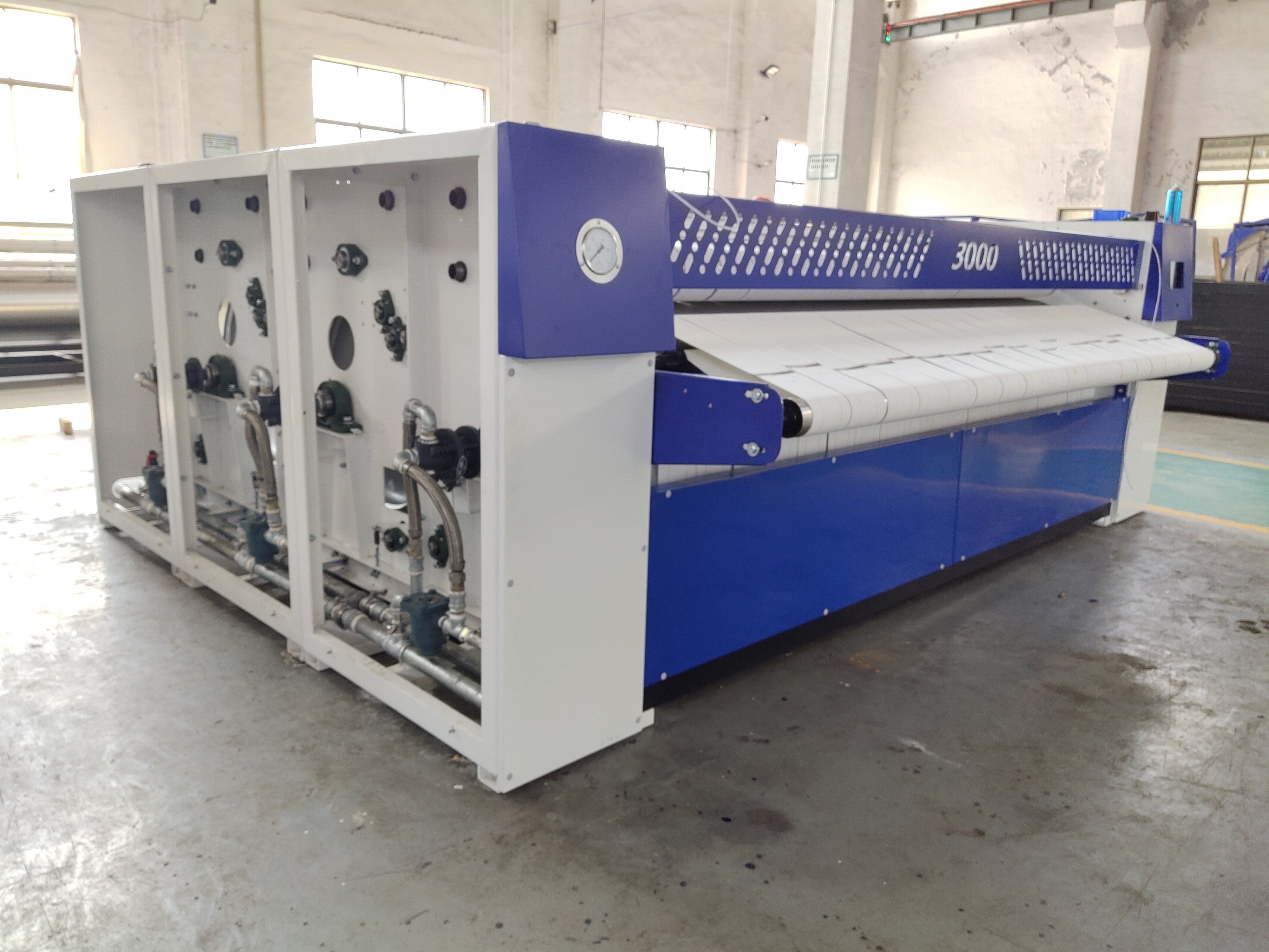 HOOP industrial hotel linen ironing folding machine for hospital hotel and laundry factory