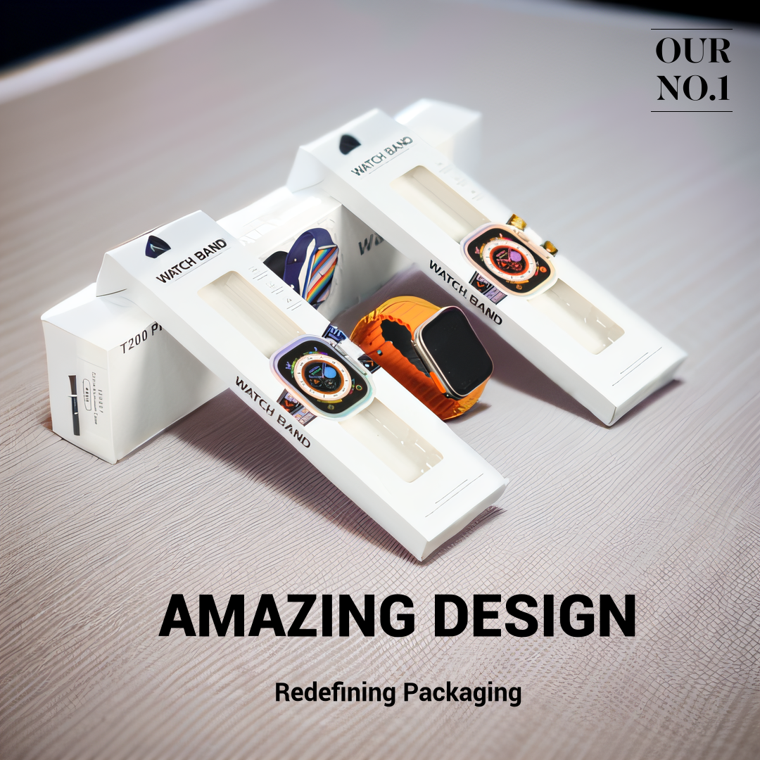 Full Color Custom Watch Band Packaging Box Paper Packaging For Apple Watch