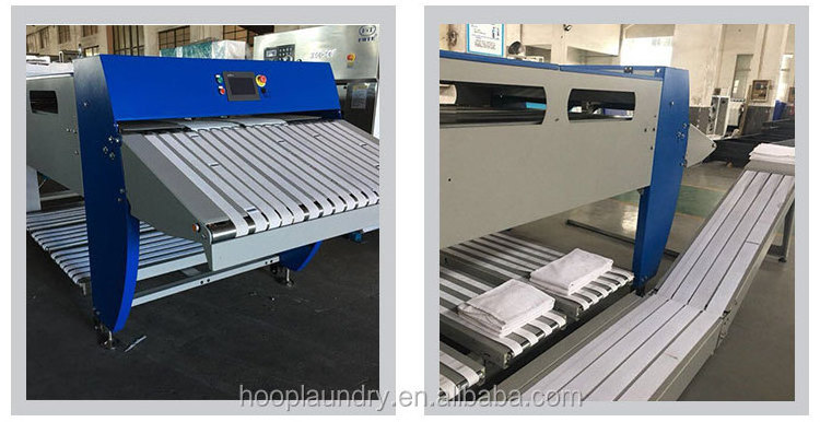 HOOP hotel towel folding machine hotel linen washing machine folding blankets linen folding machine