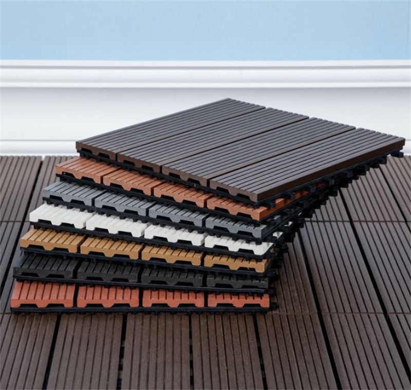 Decorative Terrace Interlocking Deck Antiseptic Wood Plastic Composite Outdoor Modern Engineered Wood Decking Floors