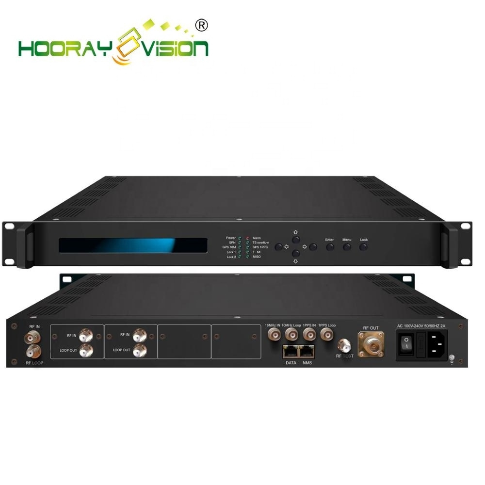 DVB-S2 to DVB-T DVB-T2 Modulator for wireless Digital TV headend system broadcasting