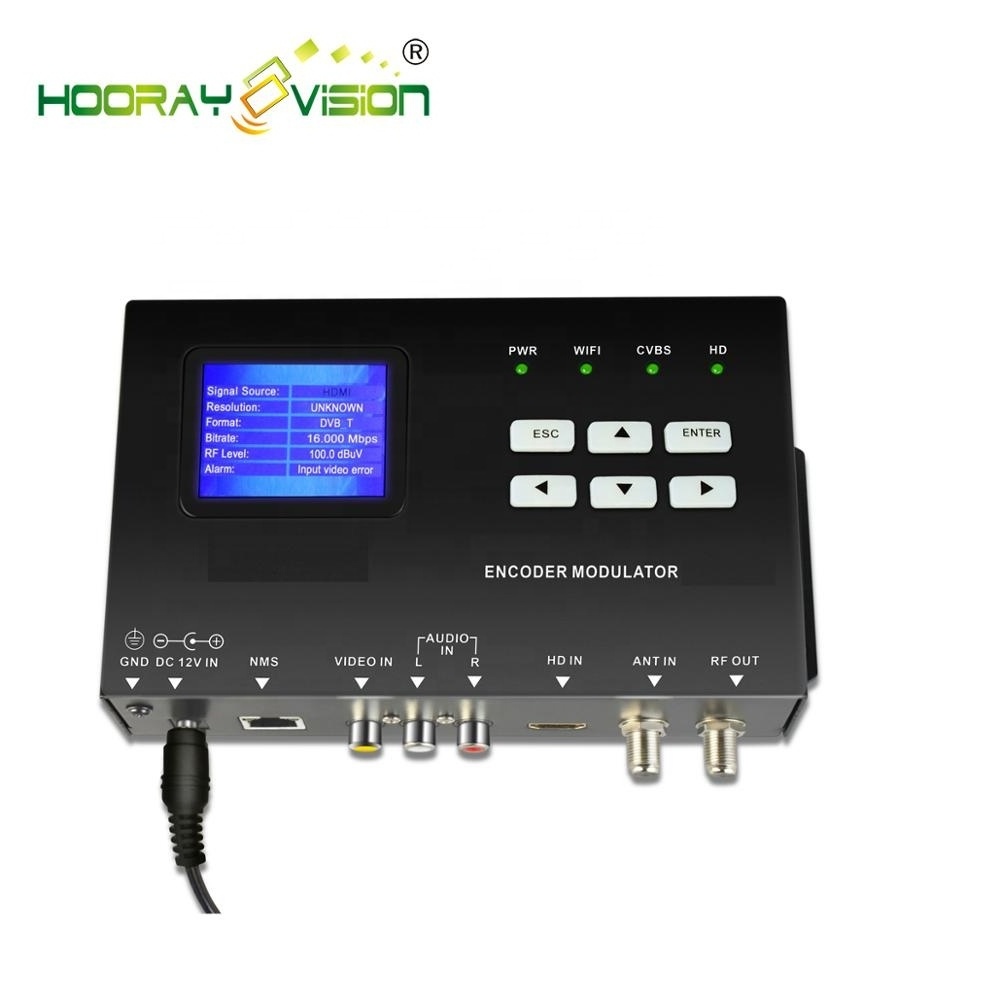 HEM-1011 HD AV CVBS input dvb-c dvb-t isdb-t encoder modulator