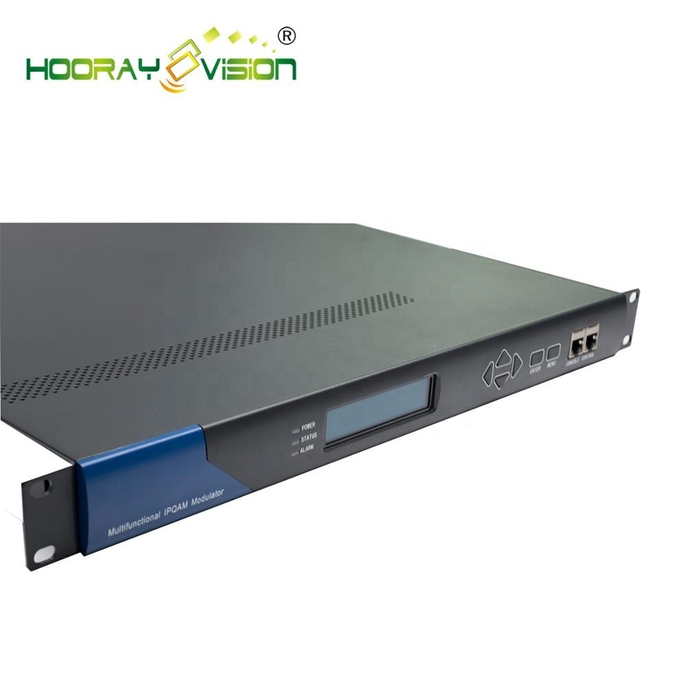 48RF  DVB-C IP QAM Modulator With Multiplexer Scrambler All In One for digital tv headend system