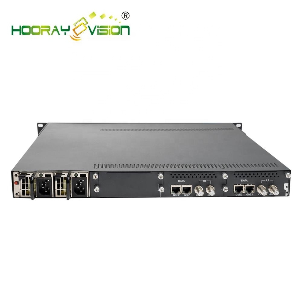 48RF  DVB-C IP QAM Modulator With Multiplexer Scrambler All In One for digital tv headend system