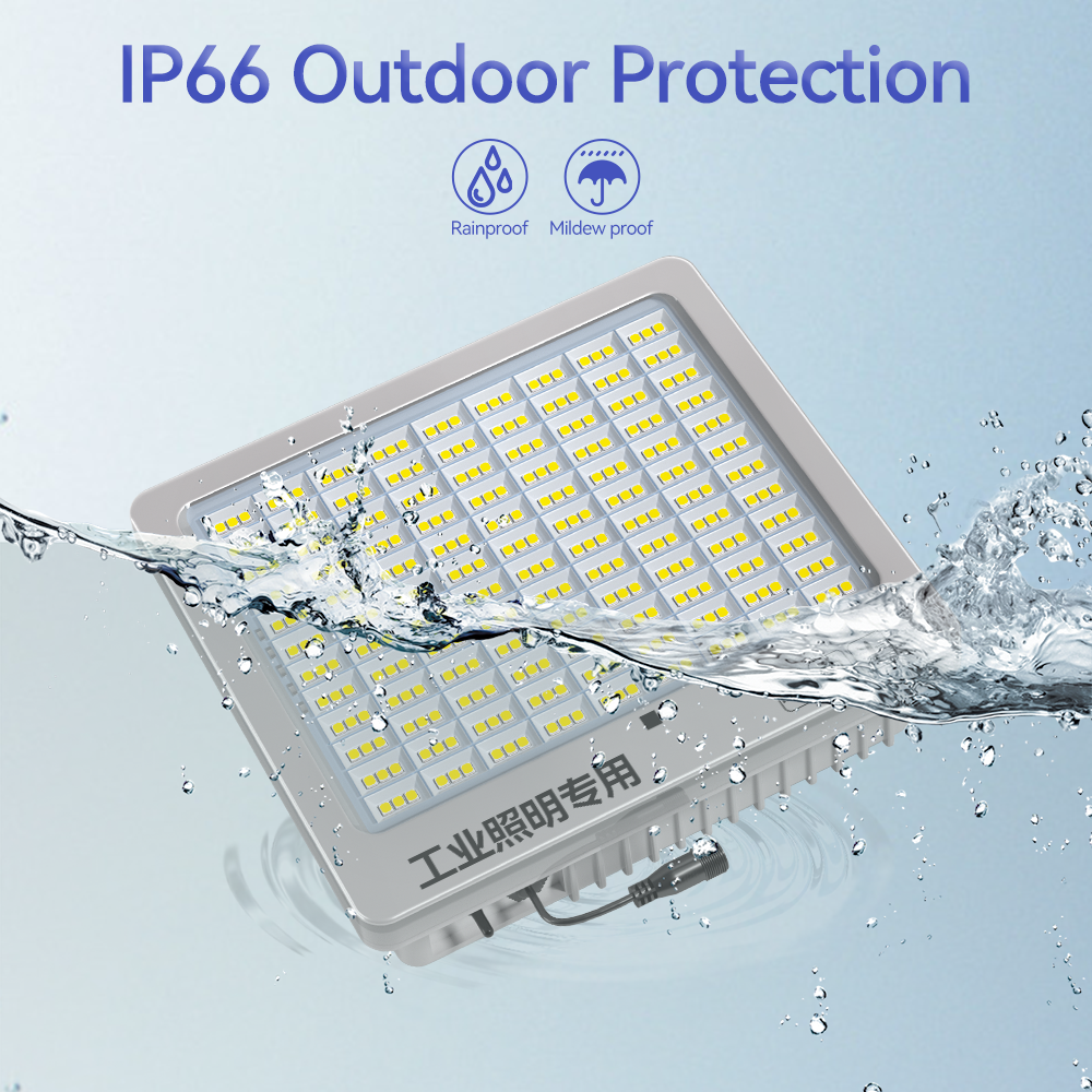 65W 324LED Industrial Light Portable High Power IP66 Solar Projector Led Outdoor Waterproof Floodlights