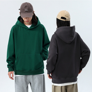 High Quality Men Plain Blank Essential Unisex Fleece French Terry Cotton Custom Drop Shoulder Oversized Heavyweight Hoodie