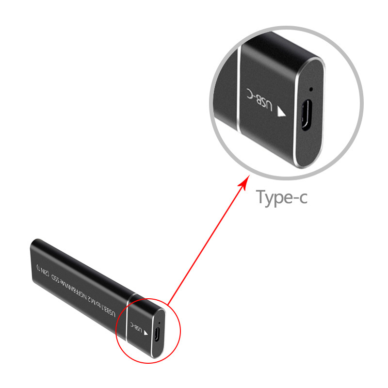 ICOOLAX M.2 Enclosure SSD 1TB 480GB 520M External Drive SSD USB SSD Drive 2TB Solid State for Laptop PC