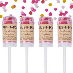 Push Pop Confetti Poppers Wedding Confetti Poppers for Graduation Gender Reveal Baby Shower Bridal