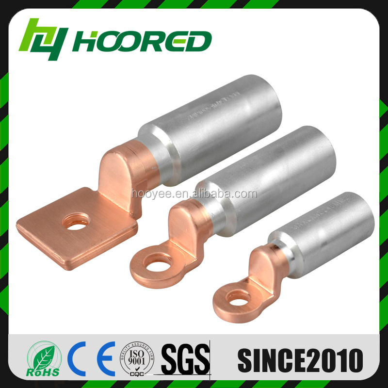 Hooyee Dtl Bimetal Lug Crimping Type Copper Aluminum Cable Lug Wire Connector Tubular Heavy Duty Welding Cable Lugs Terminal End