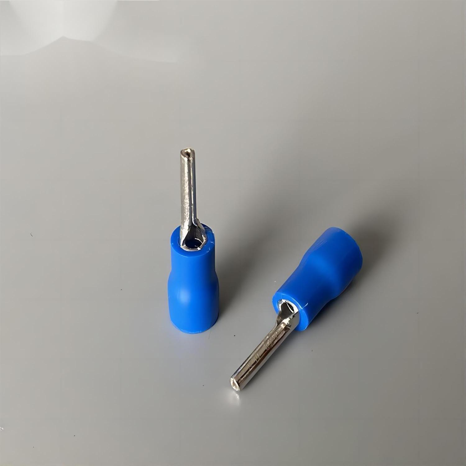 PTV 1.25 Insulated Pin Terminal 22-16 AWG crimping Pin Width 19A Imax  Red Pin Shaped pre insulated wire terminal