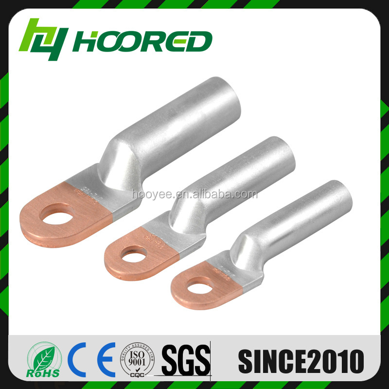 Hooyee Dtl Bimetal Lug Crimping Type Copper Aluminum Cable Lug Wire Connector Tubular Heavy Duty Welding Cable Lugs Terminal End