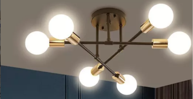 Wholesale Best Seller  6 light  Sputnik Nordic ceiling lamp Flush Mount Ceiling Light Fixture for Dining Room Kitchen