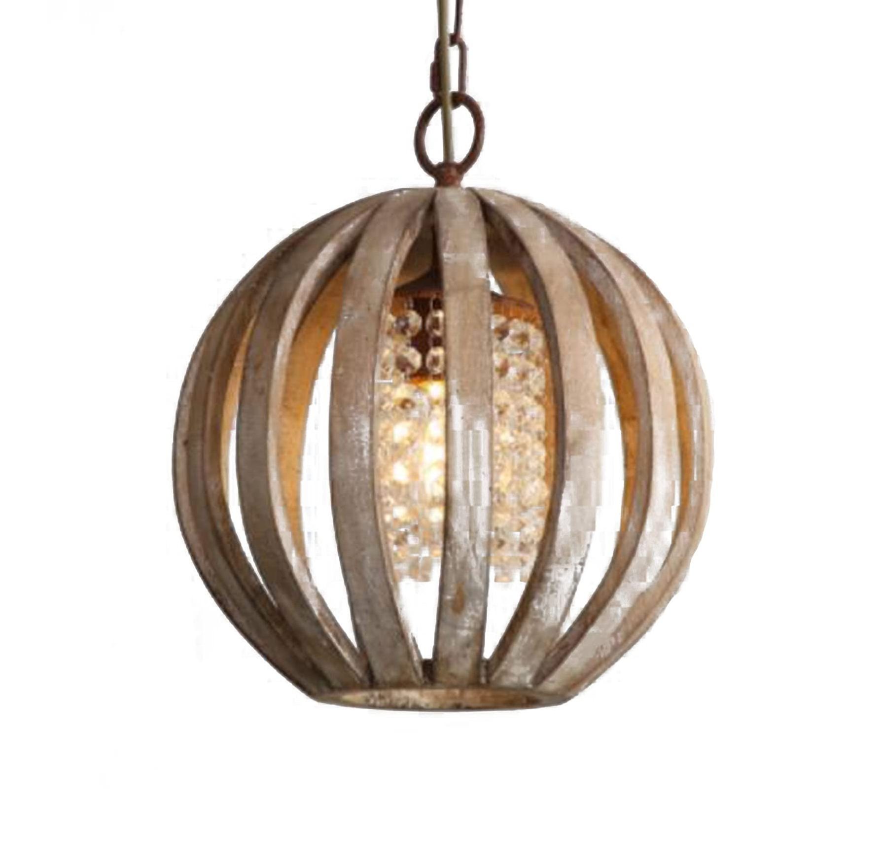 Antique Retro Farmhouse Chandelier Hanging Ceiling Light rust wood pendant light for Dining Room