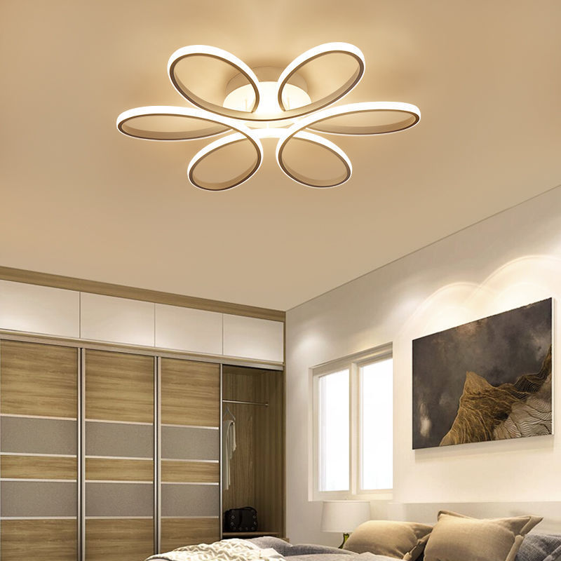 Living room lamp simple modern atmospheric household led ceiling lamp round creative northern European restaurant room bedroom