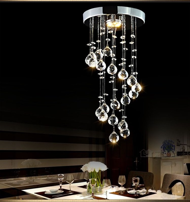 LED Crystal Chandelier Lights LED Lamp For Living Room Cristal Lustre Chandeliers Lighting Pendant Hanging Ceiling Fixtures