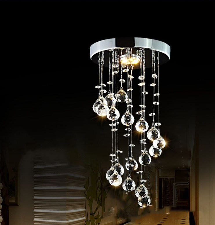 LED Crystal Chandelier Lights LED Lamp For Living Room Cristal Lustre Chandeliers Lighting Pendant Hanging Ceiling Fixtures