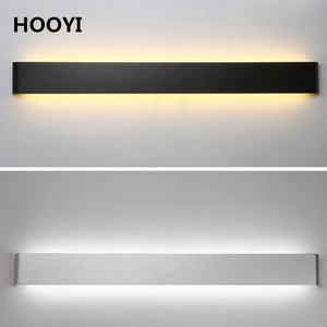 HOOYI Modern Minimalist Aluminum Wall Lamp LED Bedside Lamp Bathroom Mirror Light Creative Aisle Room Wall Lights