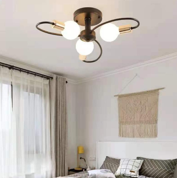 Nordic Ceiling Light Fixture 8 Lights Sputnik Adjustable ceiling Chandelier lamp for Bedroom