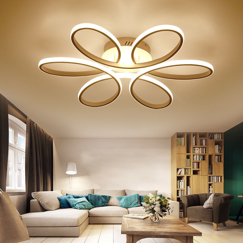 Living room lamp simple modern atmospheric household led ceiling lamp round creative northern European restaurant room bedroom