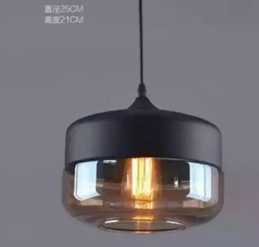 Best Selling Pendent Lamp Glass Chandelier Glass Round Ball Light Electroplated Glass Industrial Black Energy Saving 85-265V AC