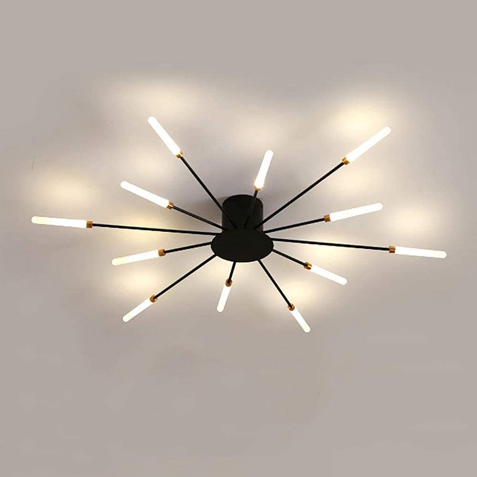 Hot selling Nordic style ceiling lamp creative personality bedroom gold LED fireworks ceiling lamp