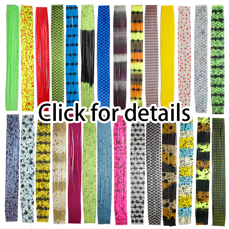 Hot Sale Soft Fishing Lures Silicone Skirts Material,Nature's Edge Skirt Material