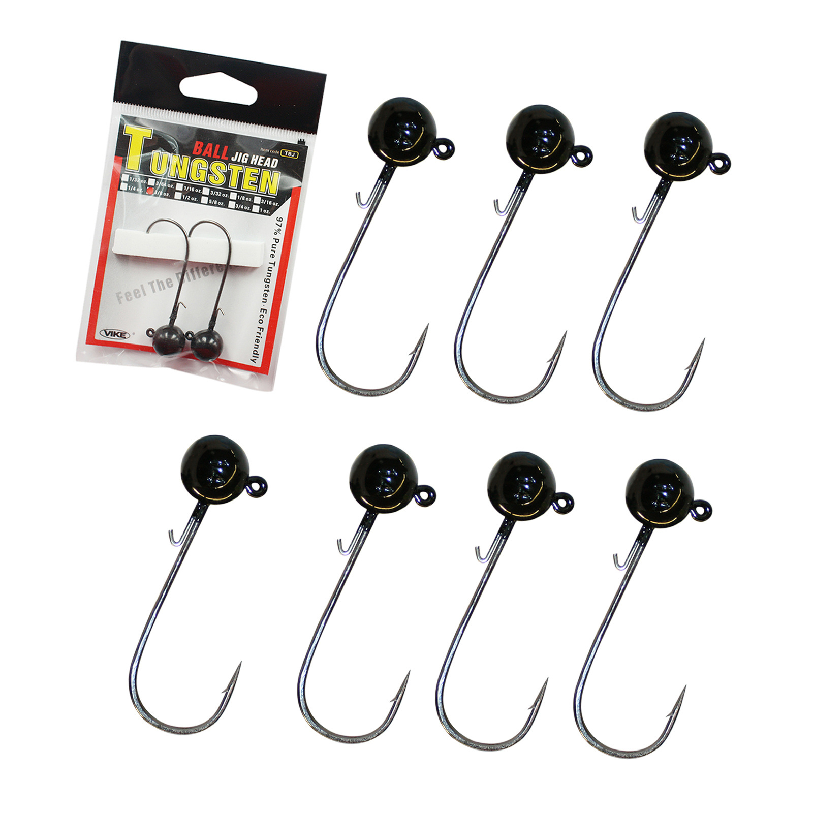 High Quality Products Bass Fishhooks Fishing Tungsten Round Jighead,tungsten Ball Jig Head