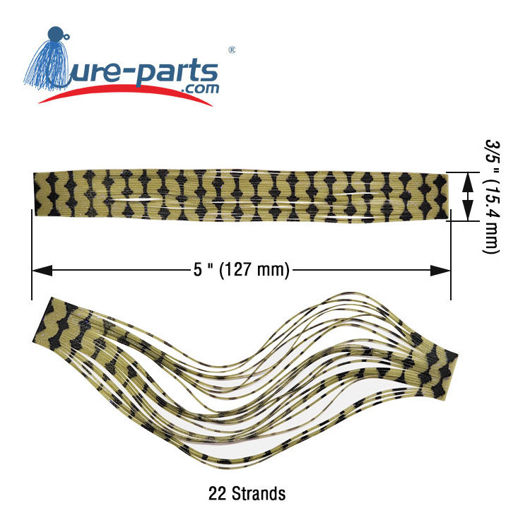 Bulk Fishing Silicone Rubber Skirt Tabs, DIY Assembly Spinner Bait Lure Silicone Jig Skirt Material,Barbed Wire Skirt Material