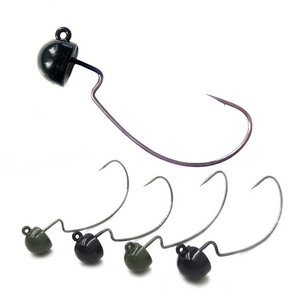 High Quality Tungsten Ned Offset Rig Jig Head Bass Fishing Hook Jig Head