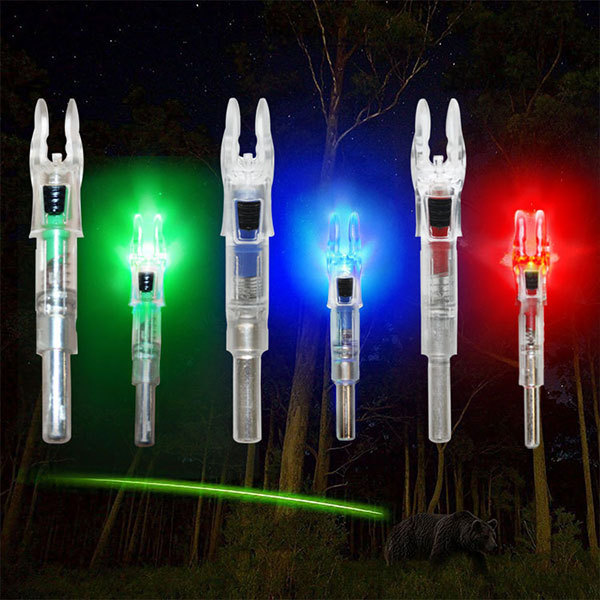 Archery Hunting LED Lighted Nocks 6.2mm/0.246inch Automatic Knocks Tail For Compound Recurve Bows/Long bow Arrow