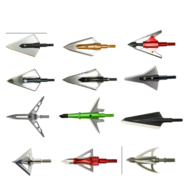 HOOYI archery arrow 100grains broadhead arrow hunting tips screw arrow broadheads blades