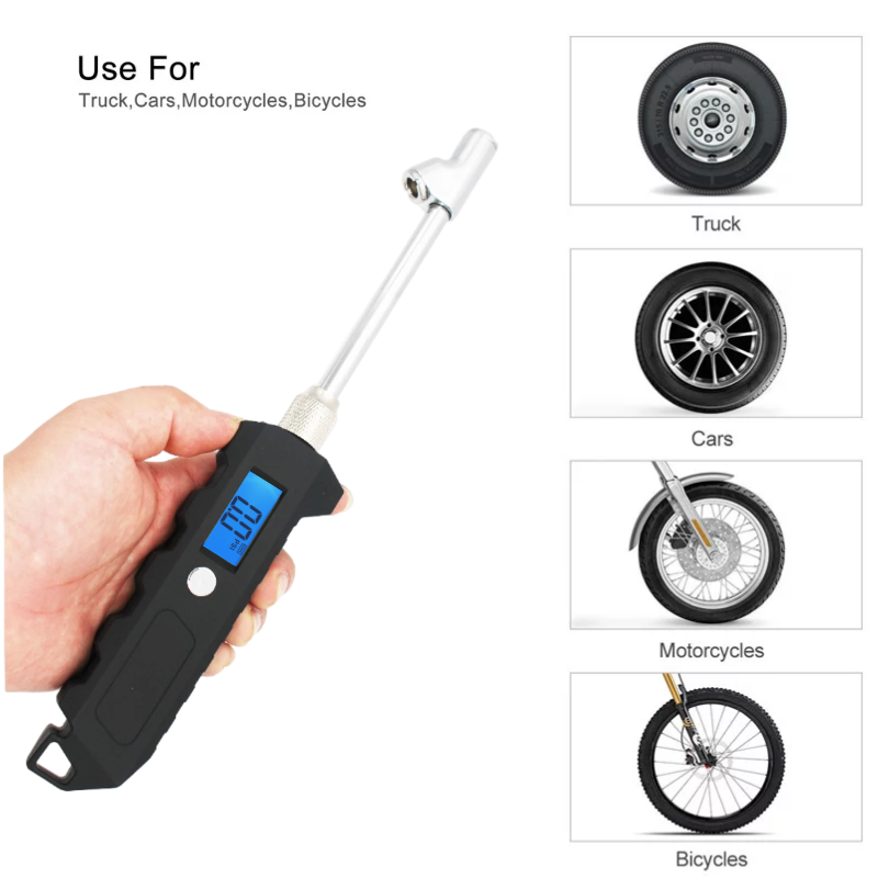 New Car Truck Heavy Duty Digital Tire Pressure Gauge 3-230 PSI High Accuracy with LED Light