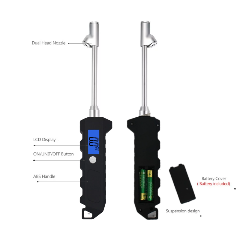 New Car Truck Heavy Duty Digital Tire Pressure Gauge 3-230 PSI High Accuracy with LED Light