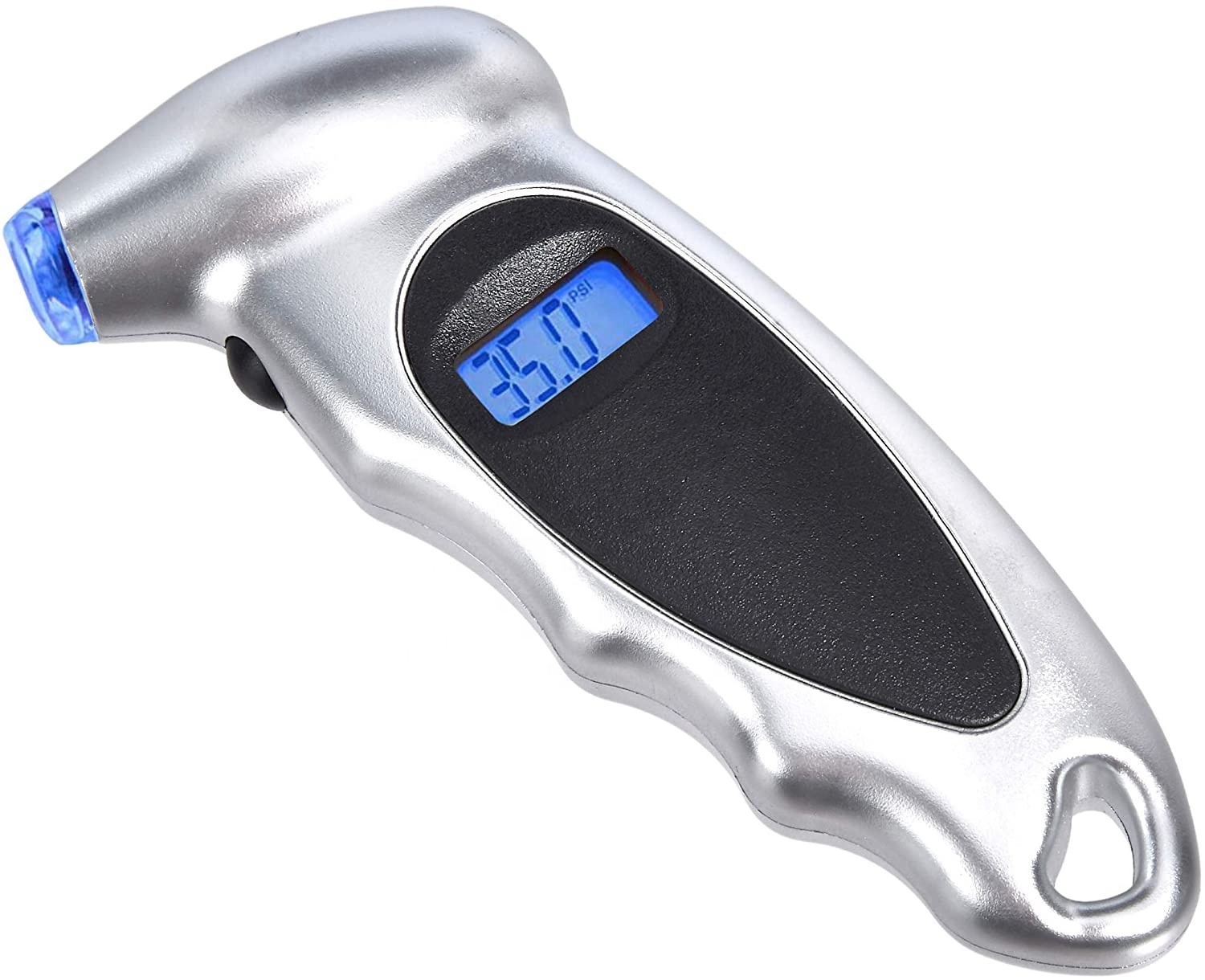 Small digital tire pressure gauge 150 PSI 4units with blue backlight digital tire gauges for cars