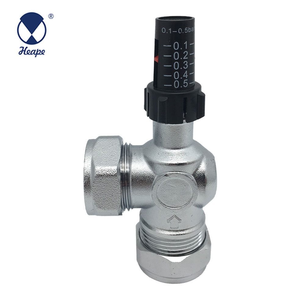 HEAPE Adjustable 0.1 to 0.5bar Pressure Relief Safety Bypass Valve