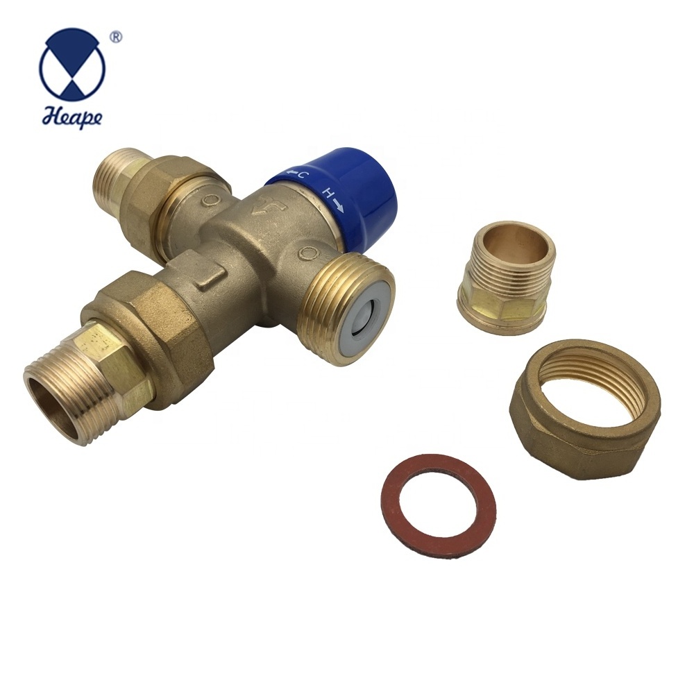 HEAPE 3/4'' Lead Free PEX Connection Thermostatic Mixing Valve