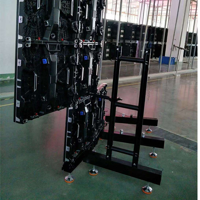 LED screen back frame aluminum alloy simple display frame black light frame heavy base for 3 * 2m LED screen