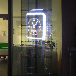 Advertising glass window, light and transparent advertising screen, shopping center P3.9-7.8S LED transparent screen