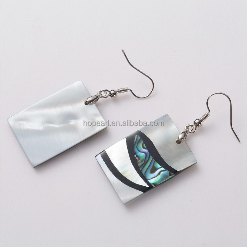 MOP242 Fashion Earring Women Jewelry Paua Abalone Shell Natural