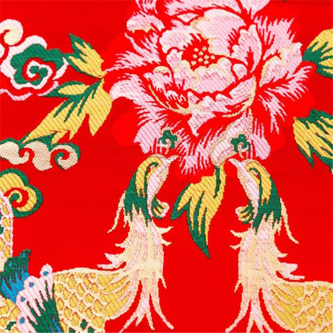 Wholesale Factory Direct Traditional Style Chinese Pattern Ready Goods Brocade Fabric for Home Textile