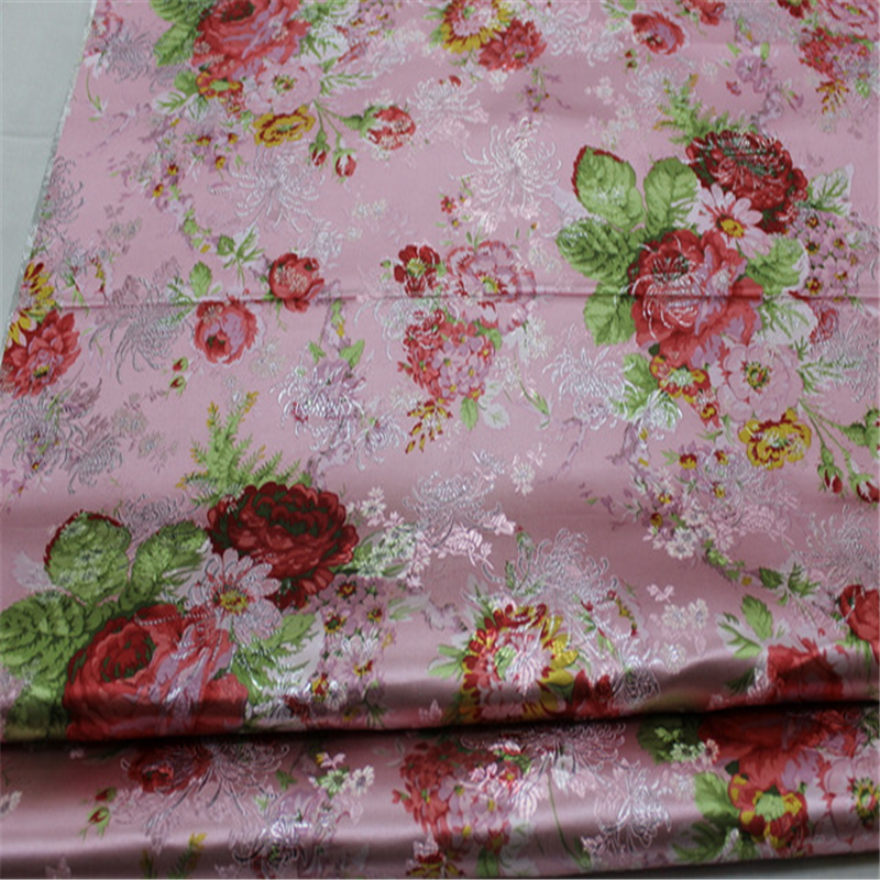 Hot Sale Perfect Quality Competitive Price Wonderful Flower Jacquard Brocade Fabric for Dress