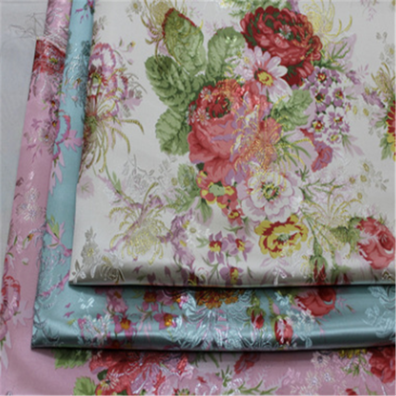 Hot Sale Perfect Quality Competitive Price Wonderful Flower Jacquard Brocade Fabric for Dress